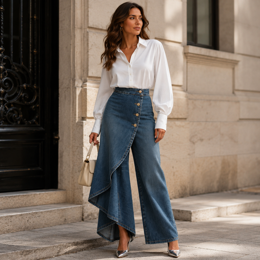 Carla™ | Pantalones vaqueros cruzados