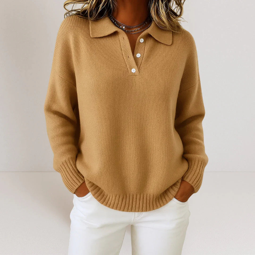 Olivia™ | Suave jersey de punto con cuello