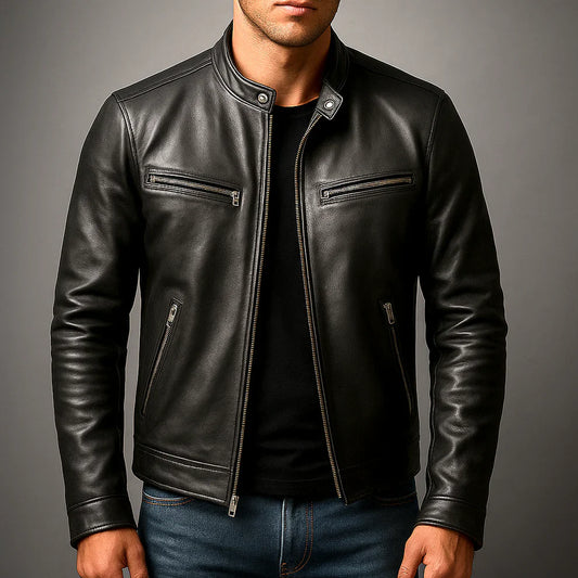 Joaquín™ | Chaqueta de cuero sintético informal