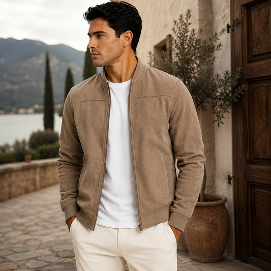 Pablo | Chaqueta de ante sintético para hombre