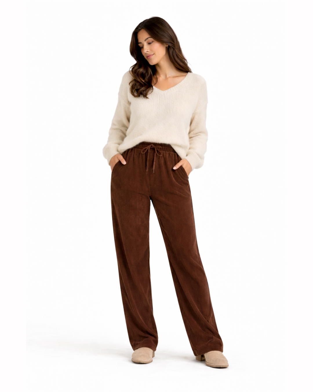 Pantalón de Pana Marrón Chocolate