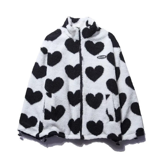 Mónica | Chaqueta reversible con corazones