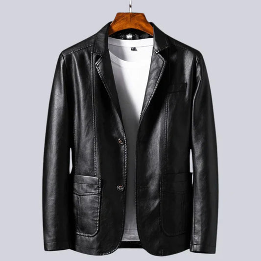 OLIVIA SUR™ | Chaqueta de piel sintética ligera para hombre