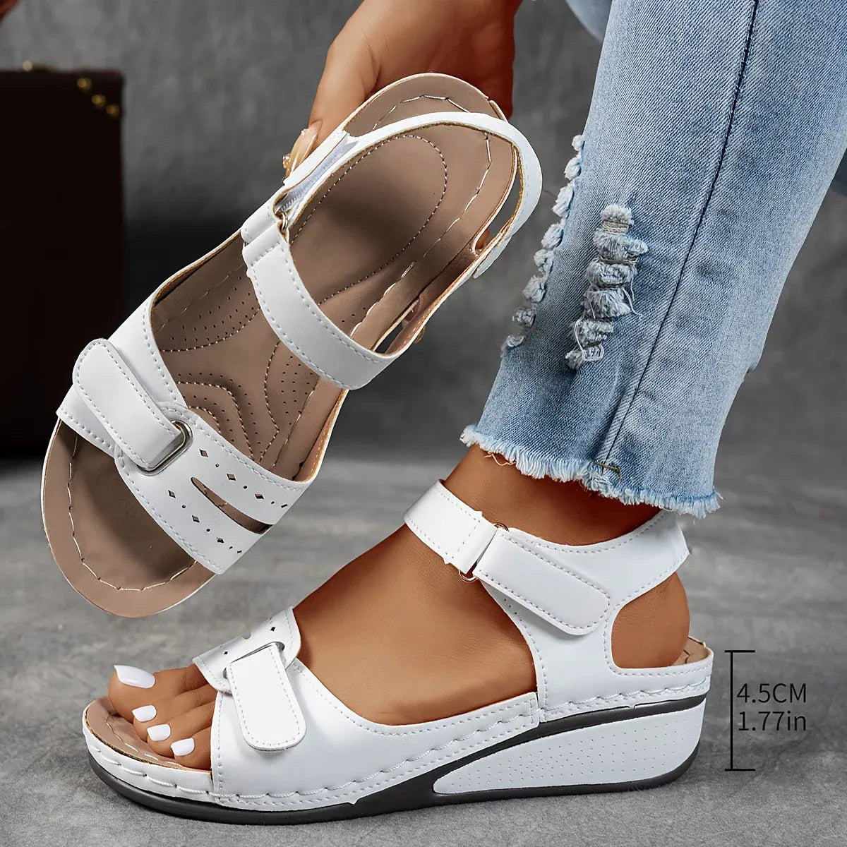 Elegantes sandalias ortopédicas