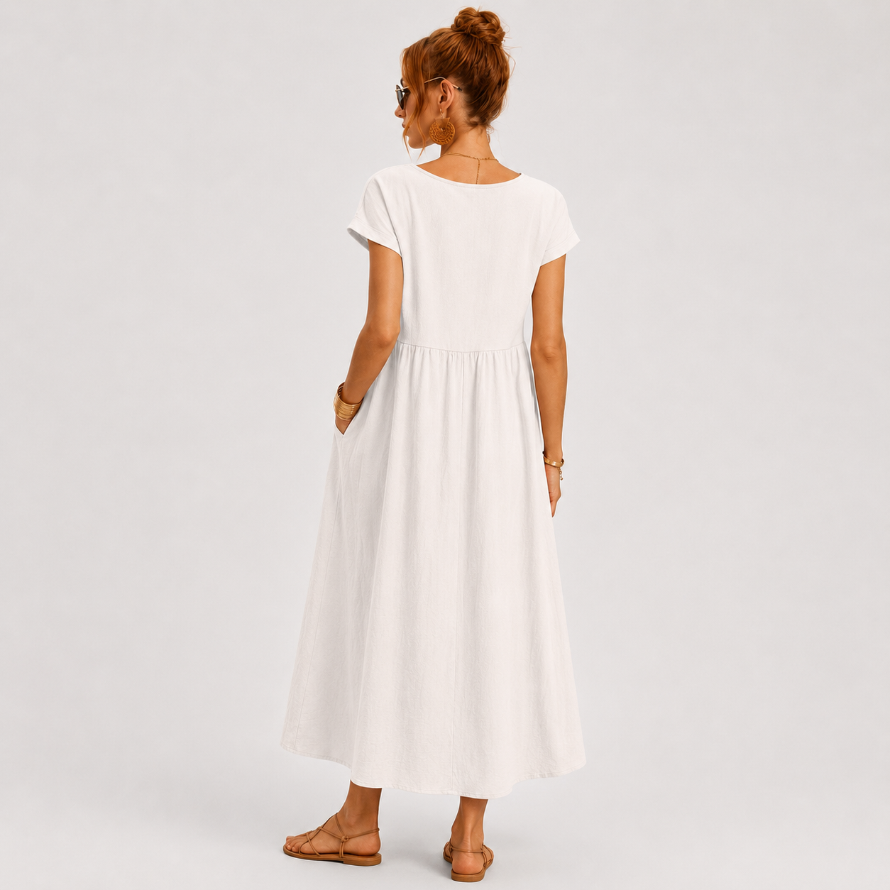 Gabriela | Vestido midi fluido de elegancia atemporal
