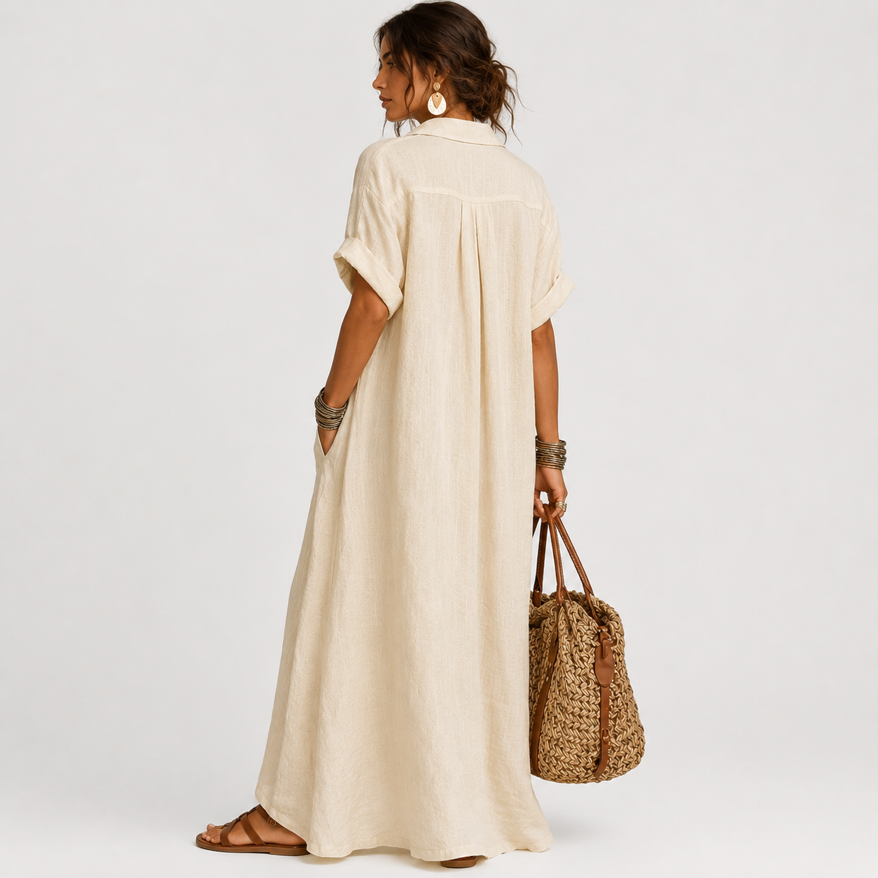 Marta | Vestido Maxi Bohemio con Estampado Floral