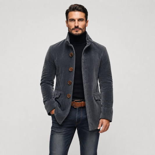 Marco™ | Chaqueta de Terciopelo sintético Acanalado
