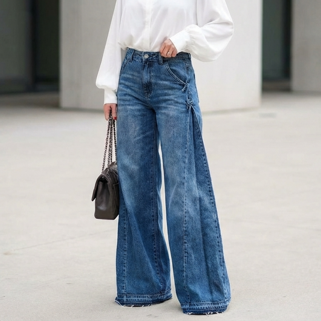 Vaqueros oversize de cintura alta y pierna ancha