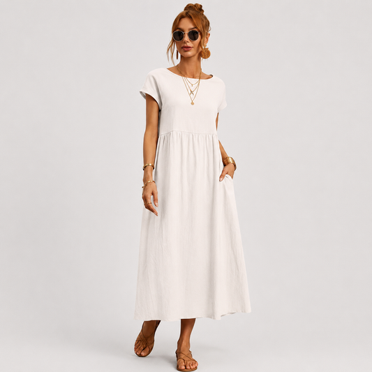 Gabriela | Vestido midi fluido de elegancia atemporal