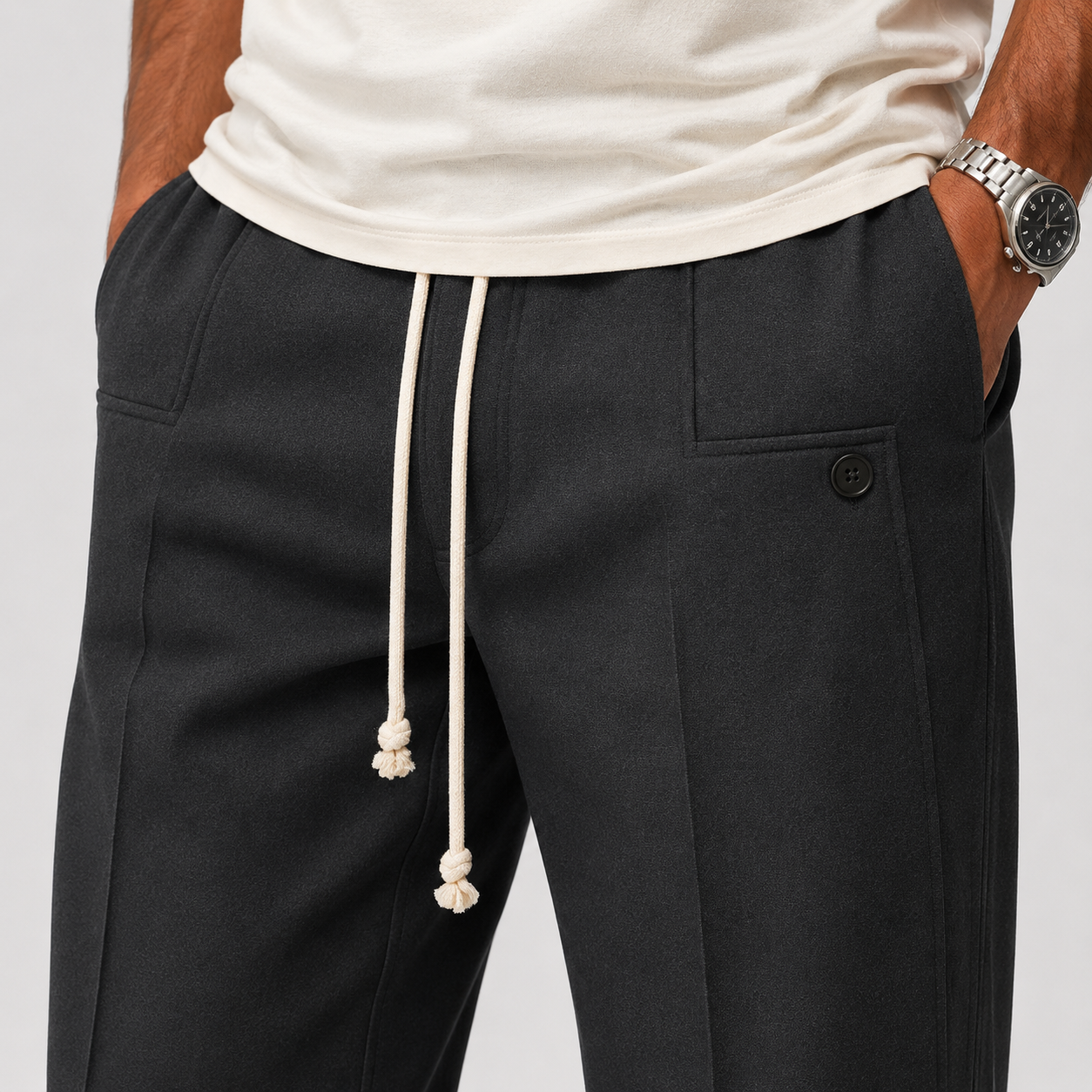 Marcelo | Pantalón elegante con cordón ajustable