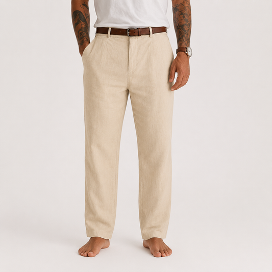 Marco | Pantalón de lino recto vintage