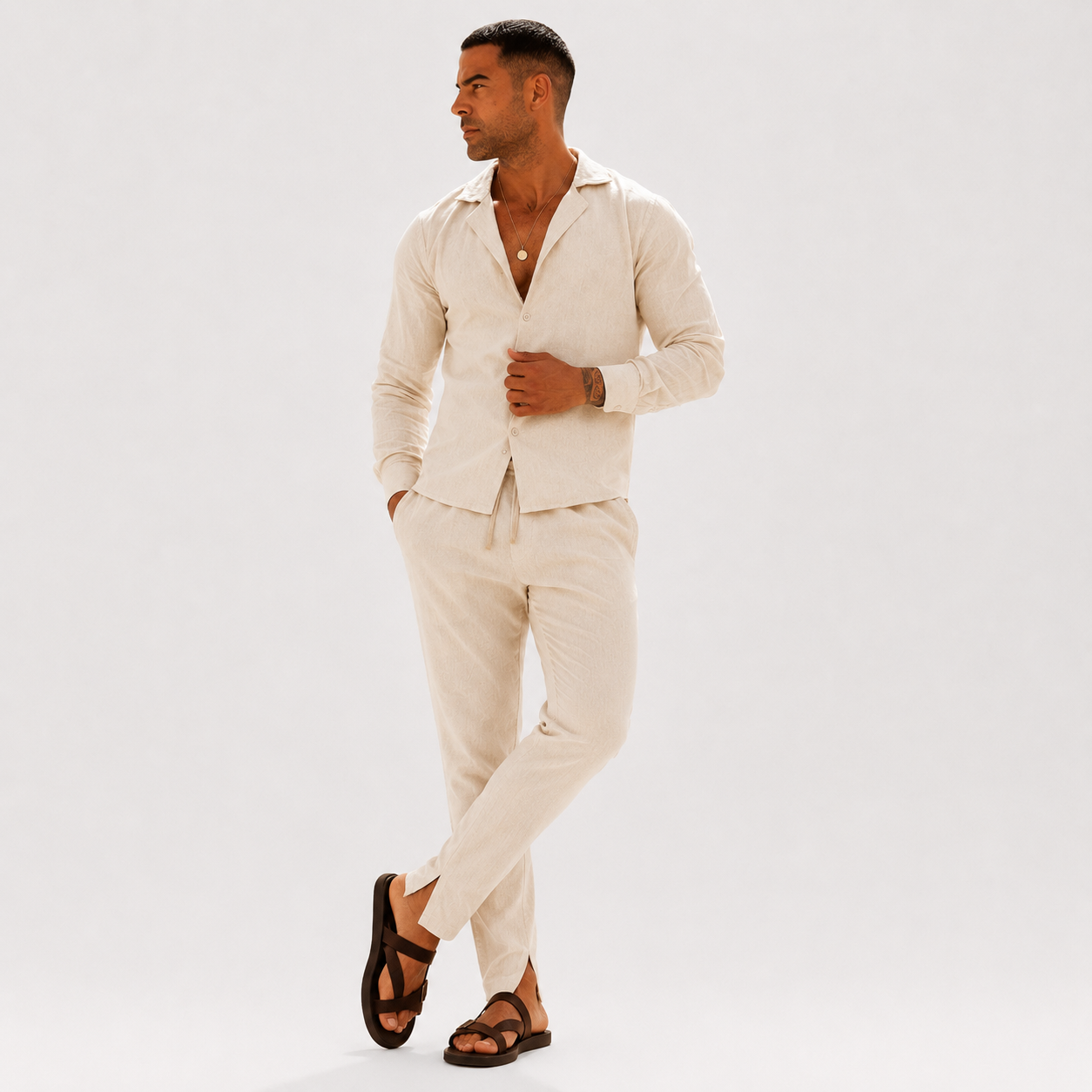 Joel | Conjunto de lino premium
