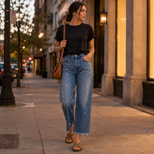 Lucía | Vaqueros Retro Cropped