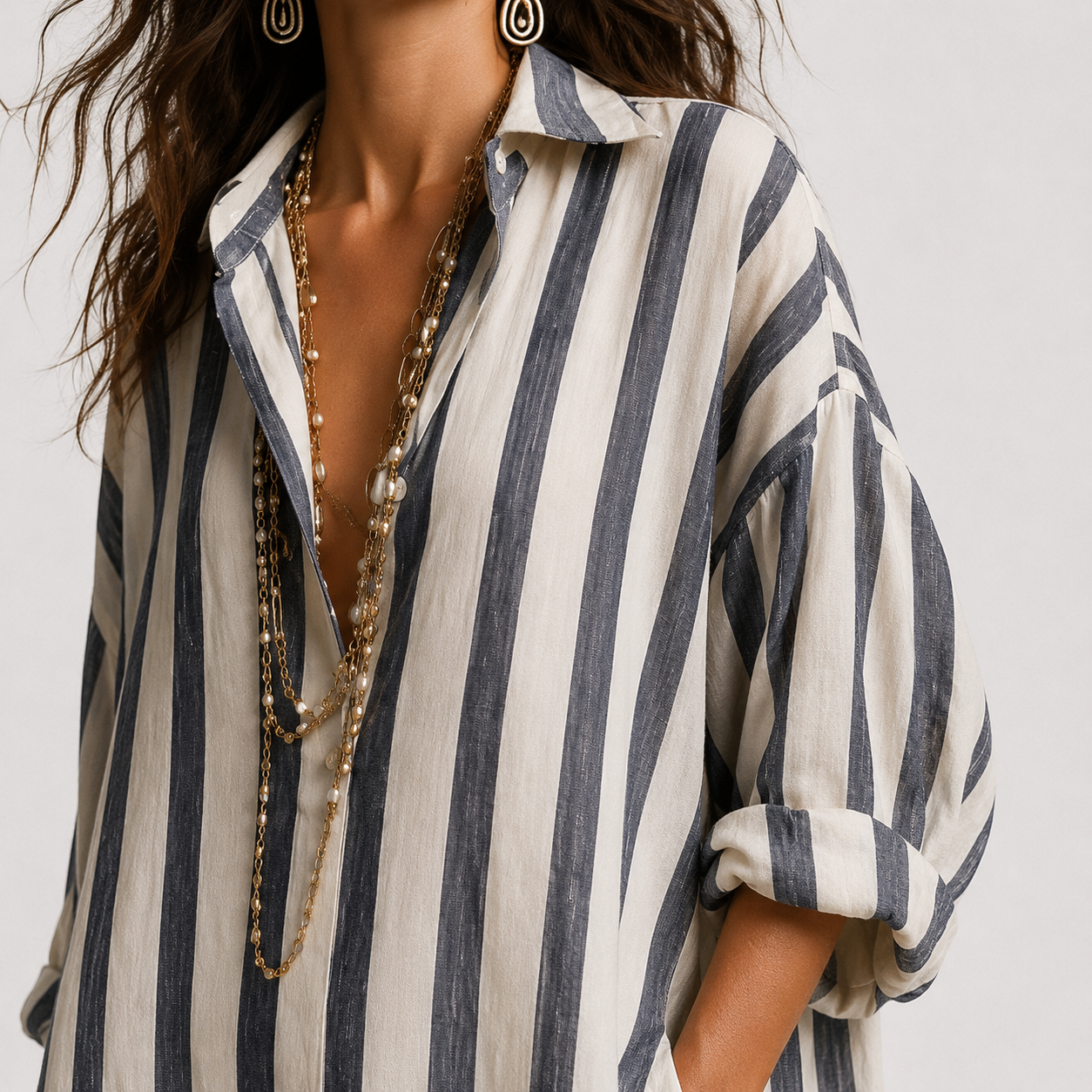 Pepa | Vestido camisero largo