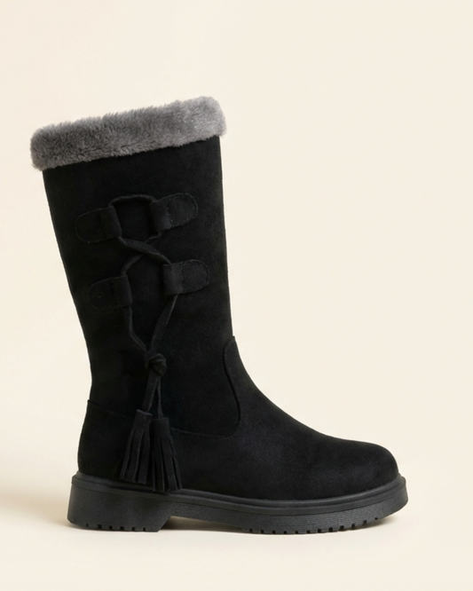 Botas de invierno con suela gruesa y forro cálido