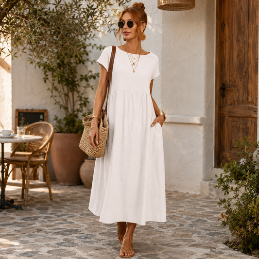 Gabriela | Vestido midi fluido de elegancia atemporal