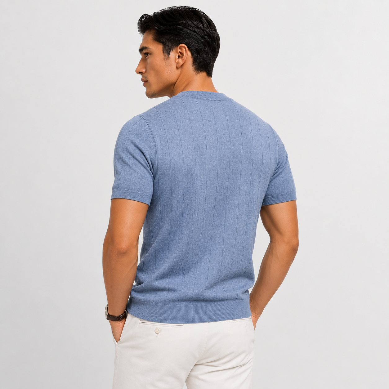 Lucas | Camiseta de canalé premium