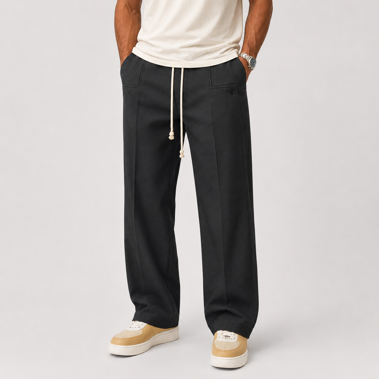 Marcelo | Pantalón elegante con cordón ajustable