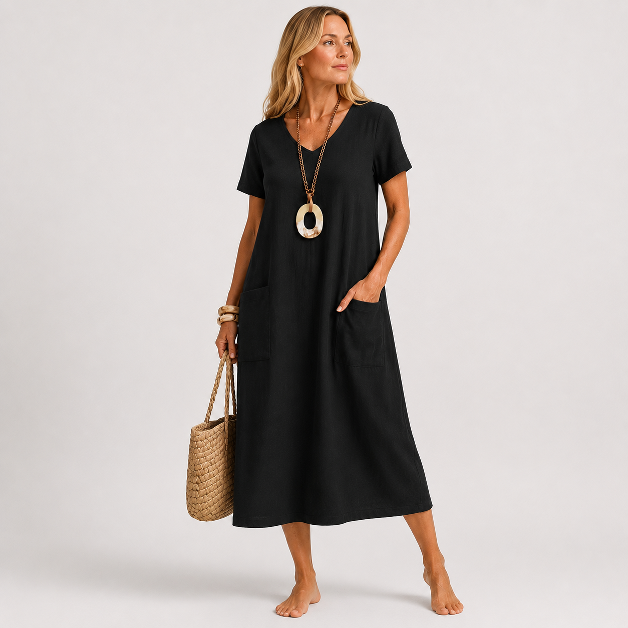 Marisa | Vestido fluido de estilo casual