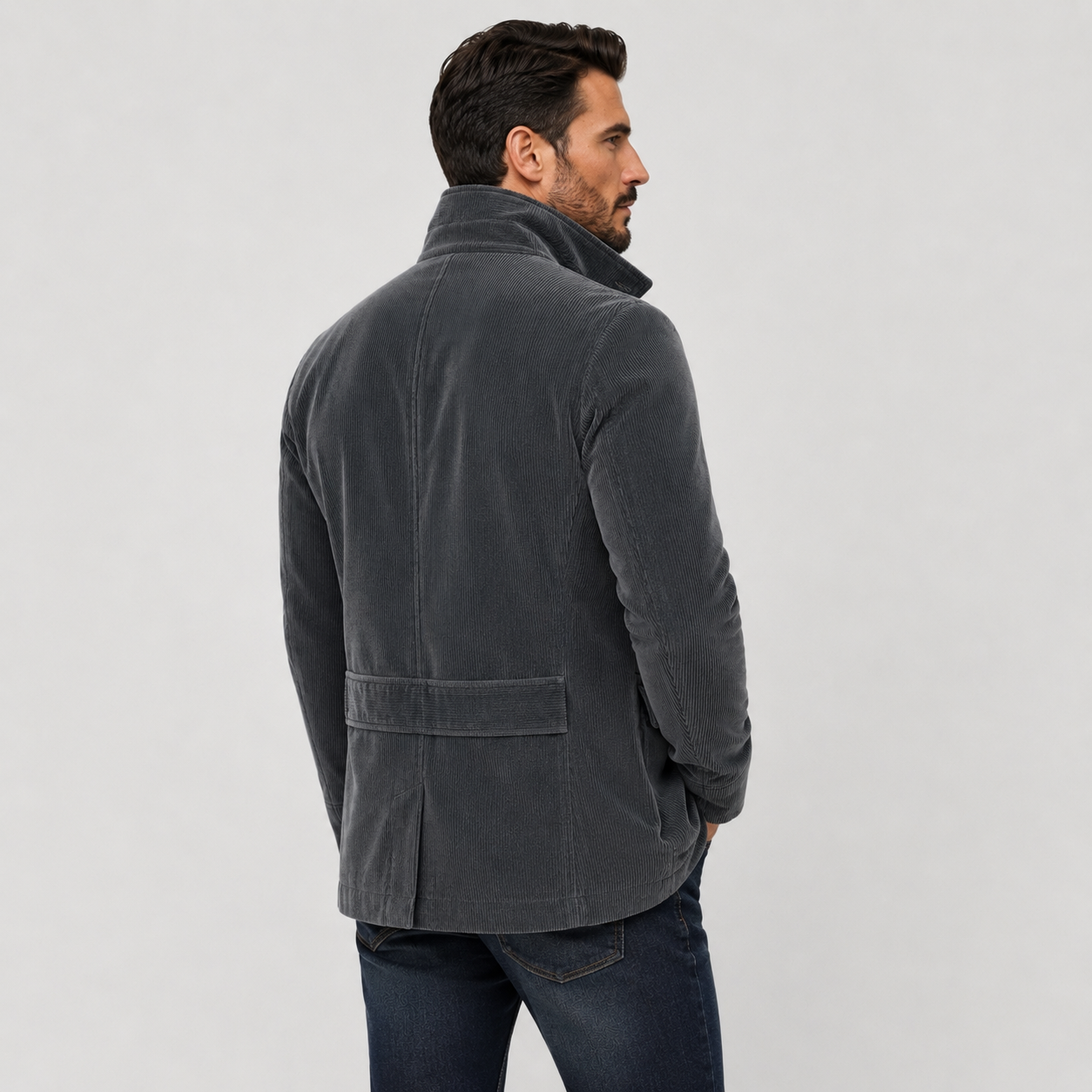 Marco™ | Chaqueta de Terciopelo sintético Acanalado