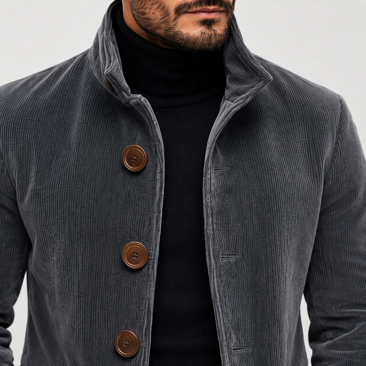 Marco™ | Chaqueta de Terciopelo sintético Acanalado