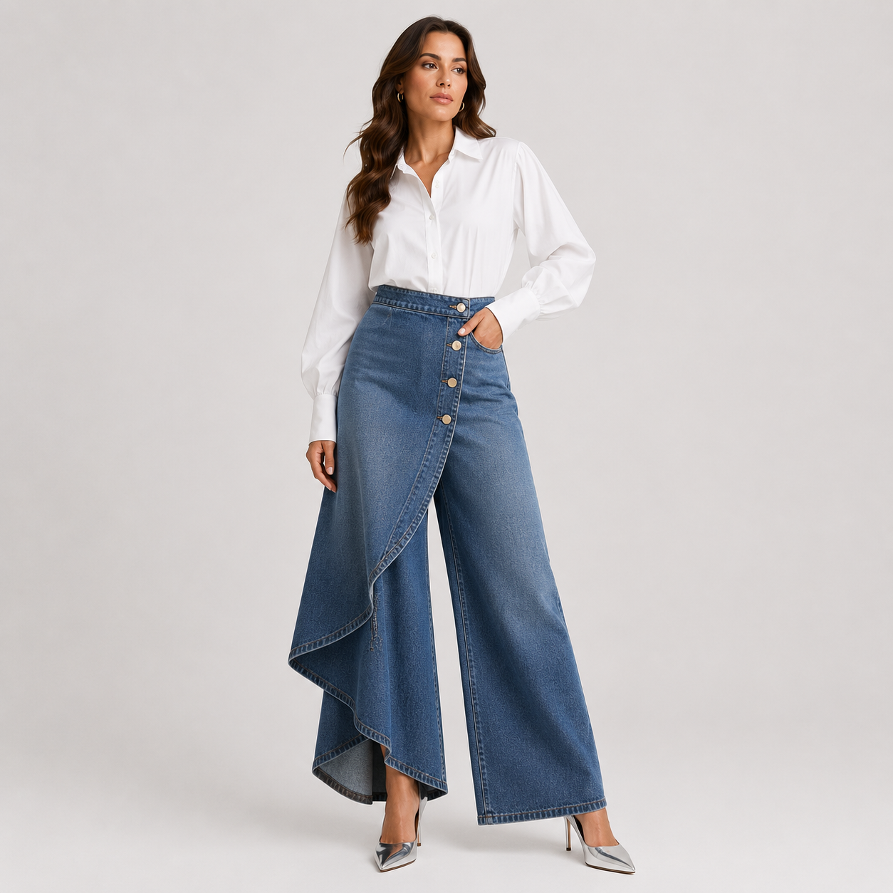 Carla™ | Pantalones vaqueros cruzados