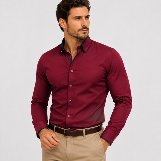 Ramón | Camisa Clásica para Hombre con Mangas Largas