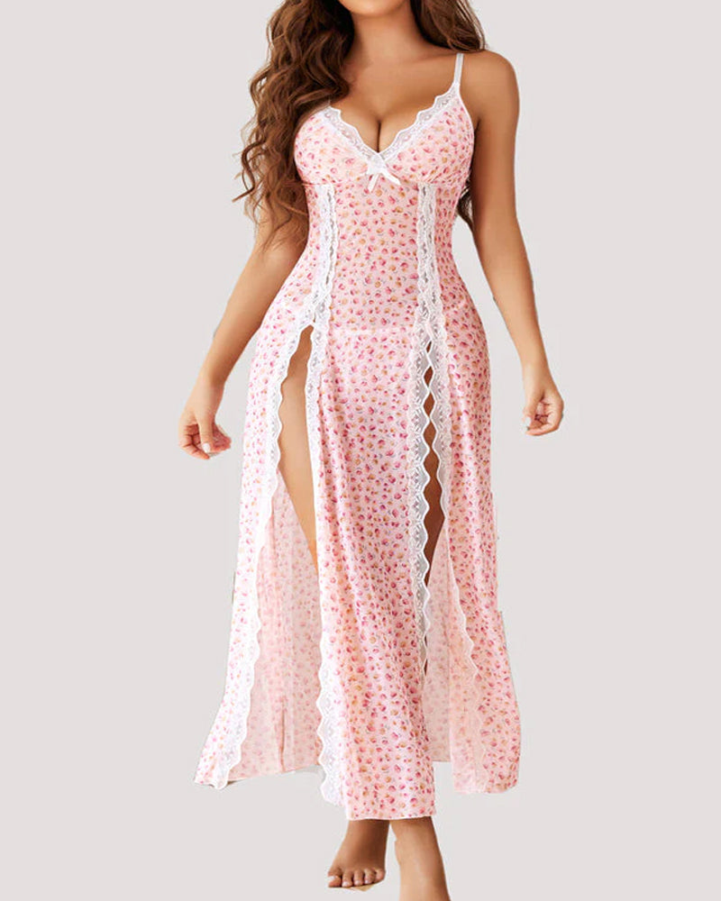 Conjunto Encaje Transparente