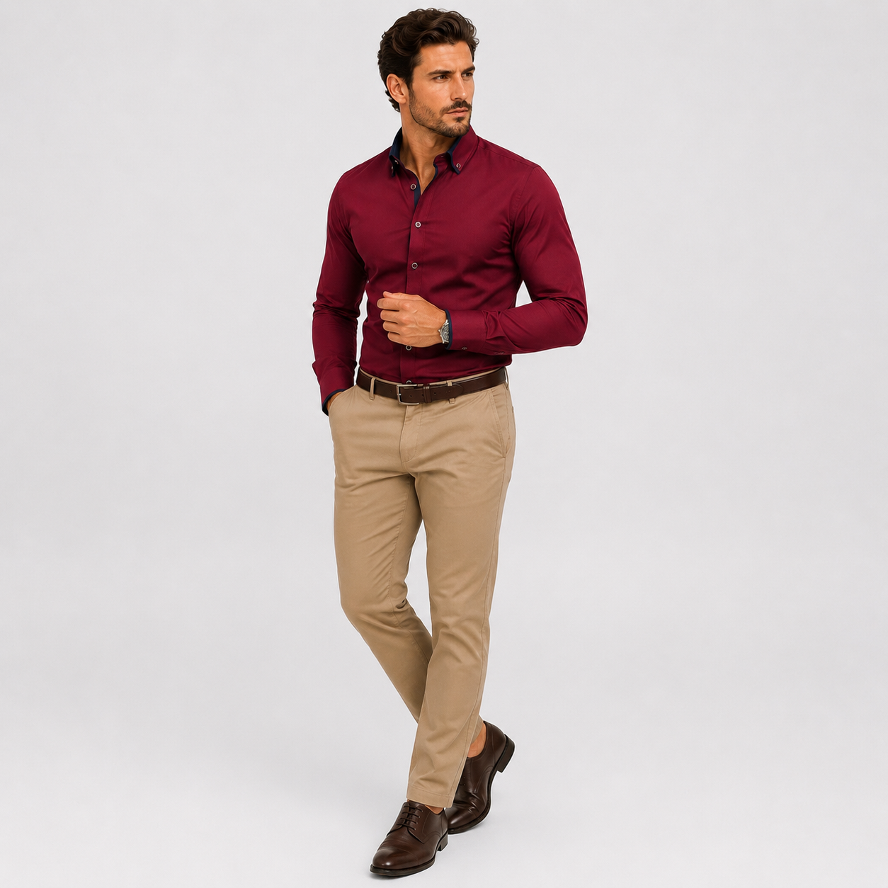 Ramón | Camisa Clásica para Hombre con Mangas Largas