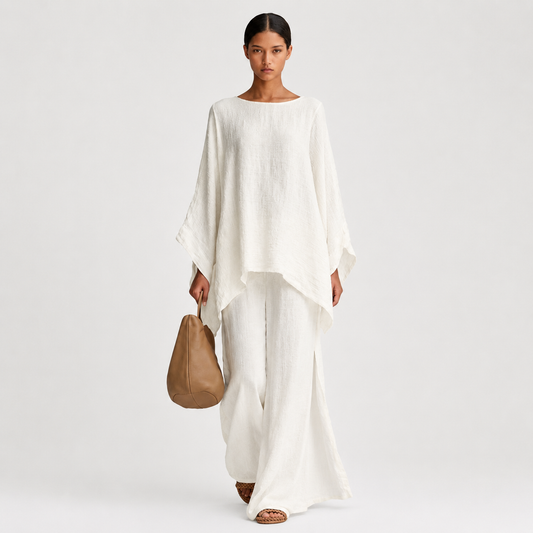 Cristina | Conjunto de Dos Piezas con manga larga y pantalón ancho