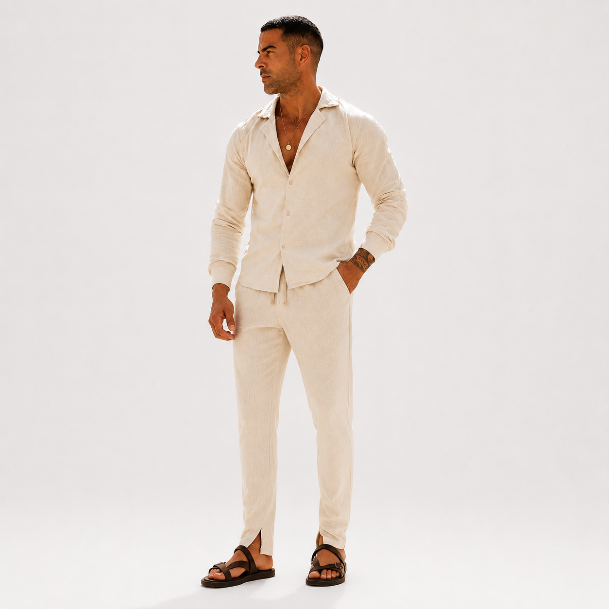 Joel | Conjunto de lino premium