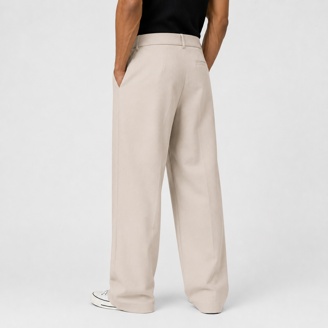 Mateo | Pantalón de Algodón de Pierna Ancha