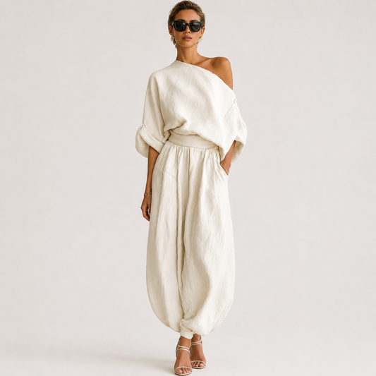 Mila™ | Conjunto de 2 piezas con hombros descubiertos