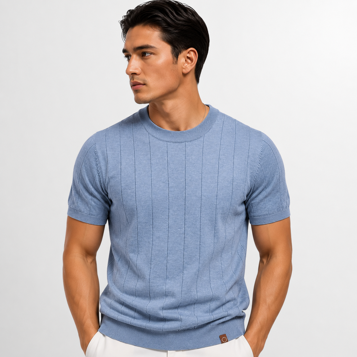 Lucas | Camiseta de canalé premium