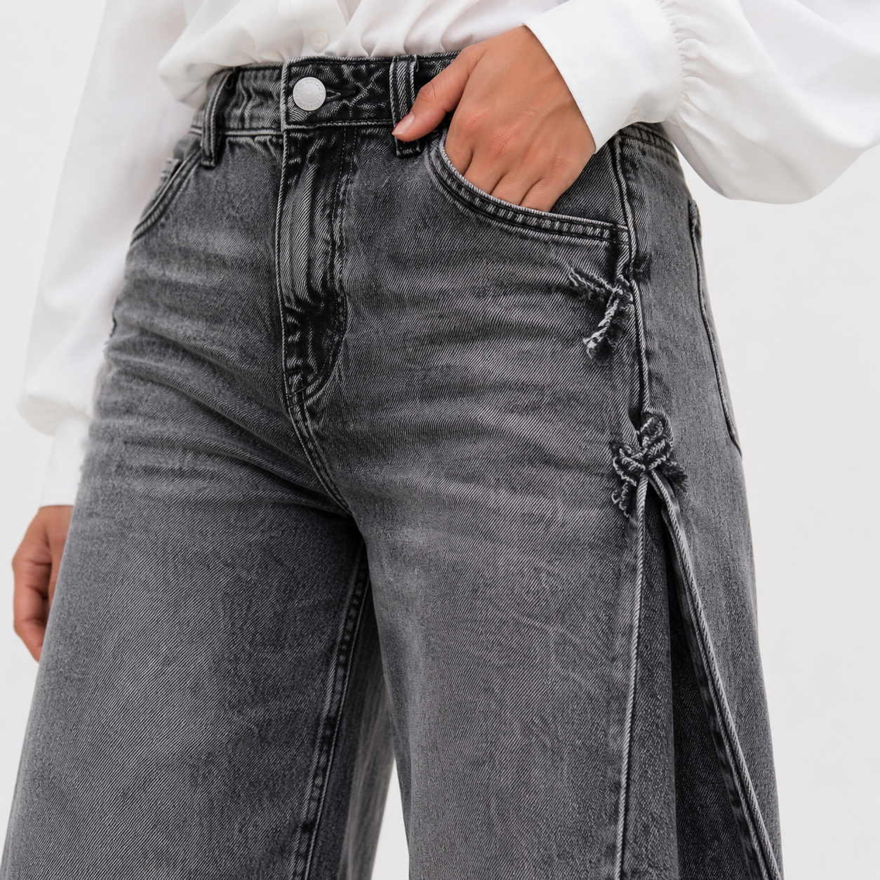Paula | Vaqueros oversize de cintura alta y pierna ancha