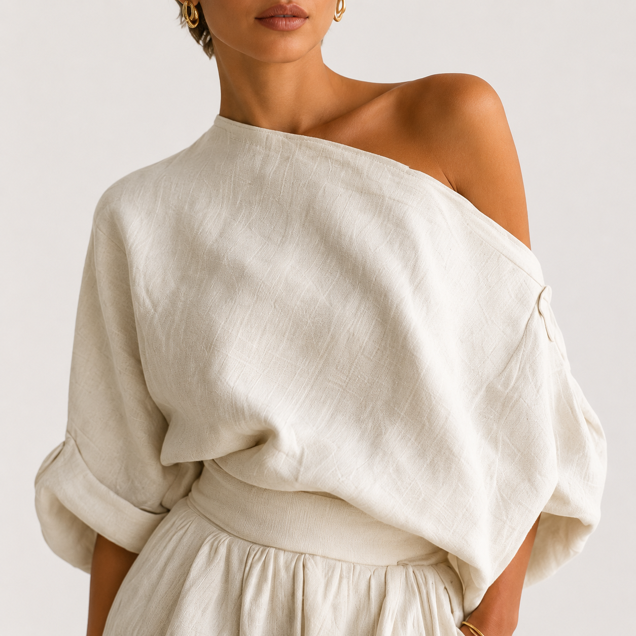 Mila™ | Conjunto de 2 piezas con hombros descubiertos