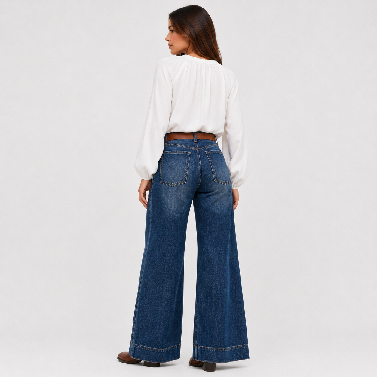Loren | Vaqueros retro acampanados