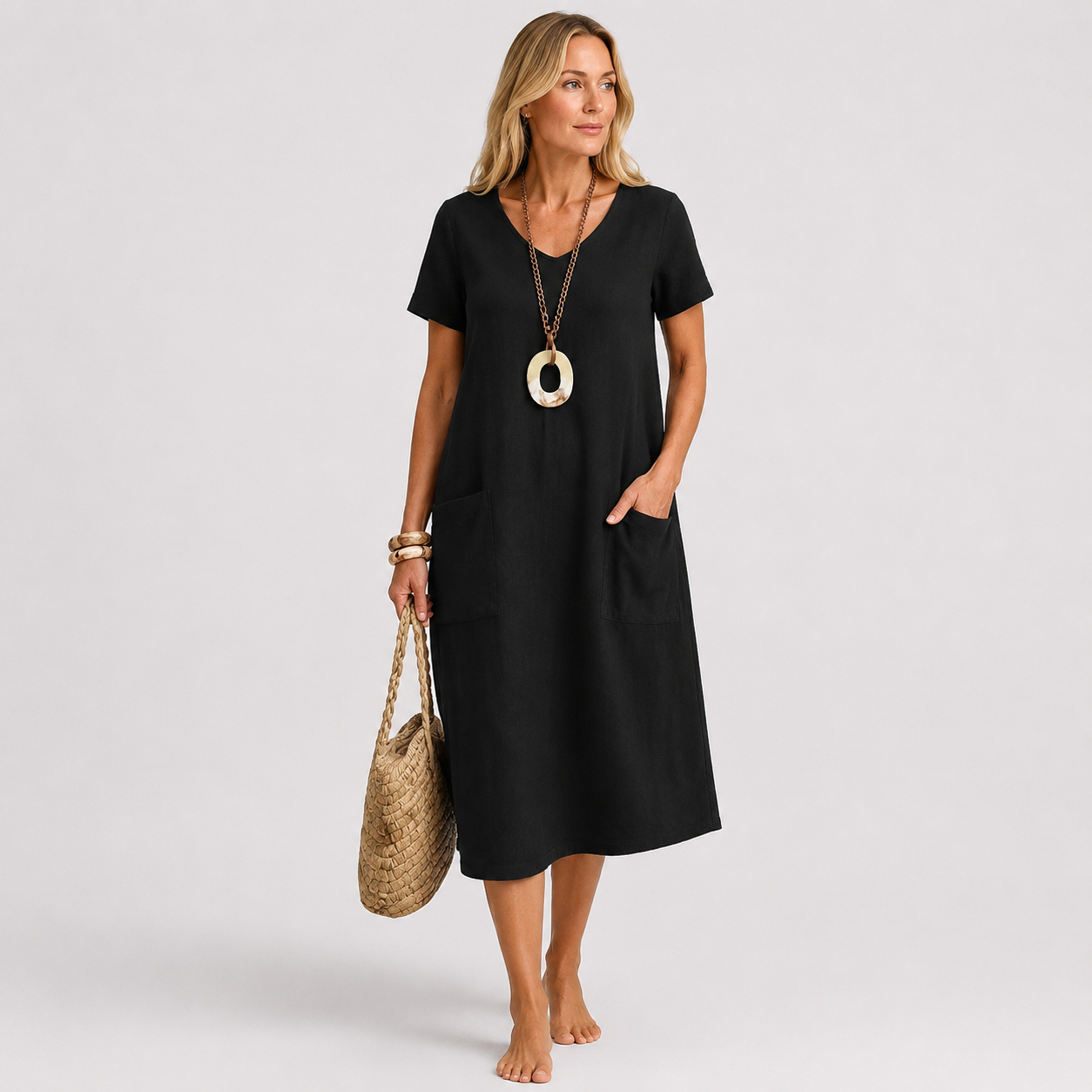 Marisa | Vestido fluido de estilo casual