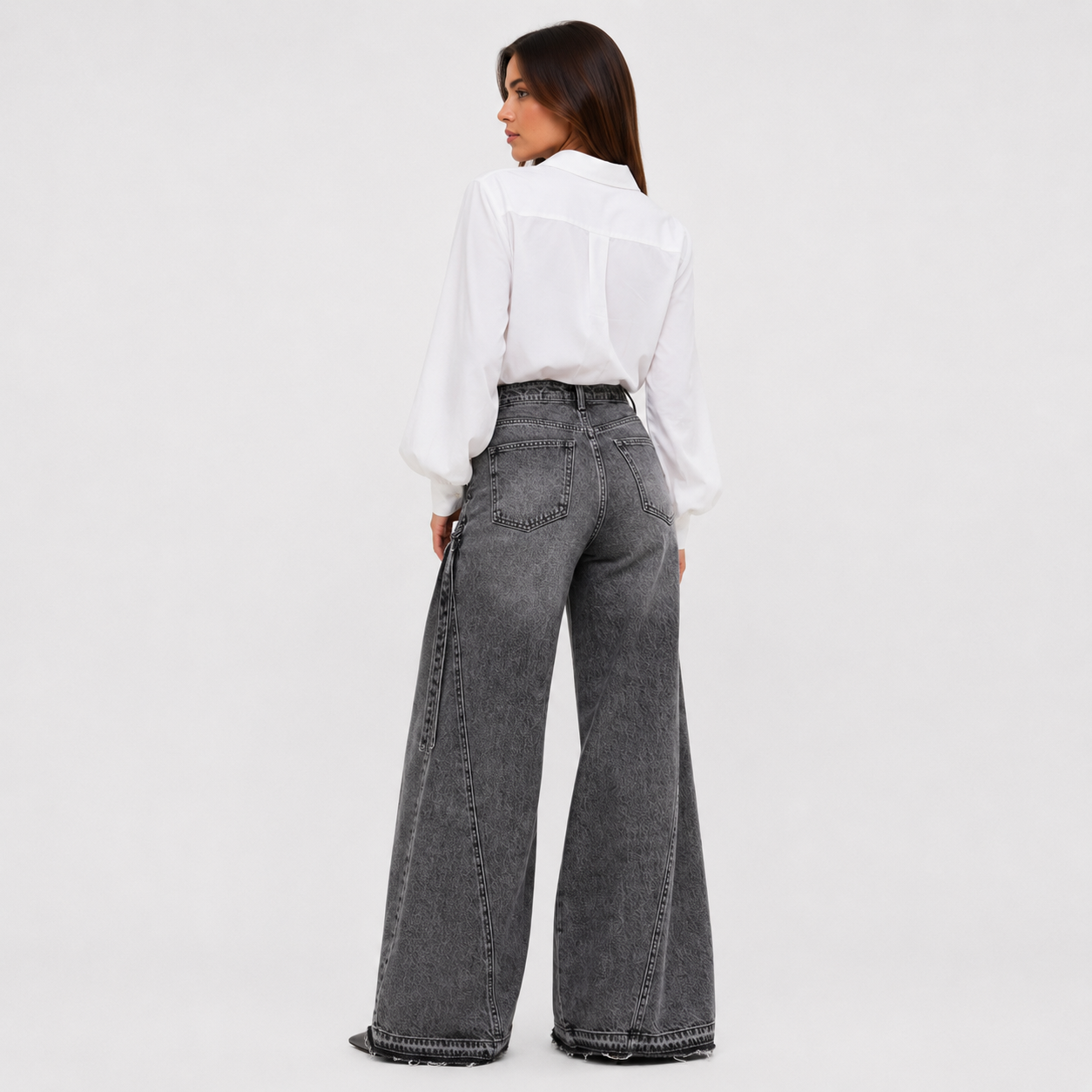 Paula | Vaqueros oversize de cintura alta y pierna ancha