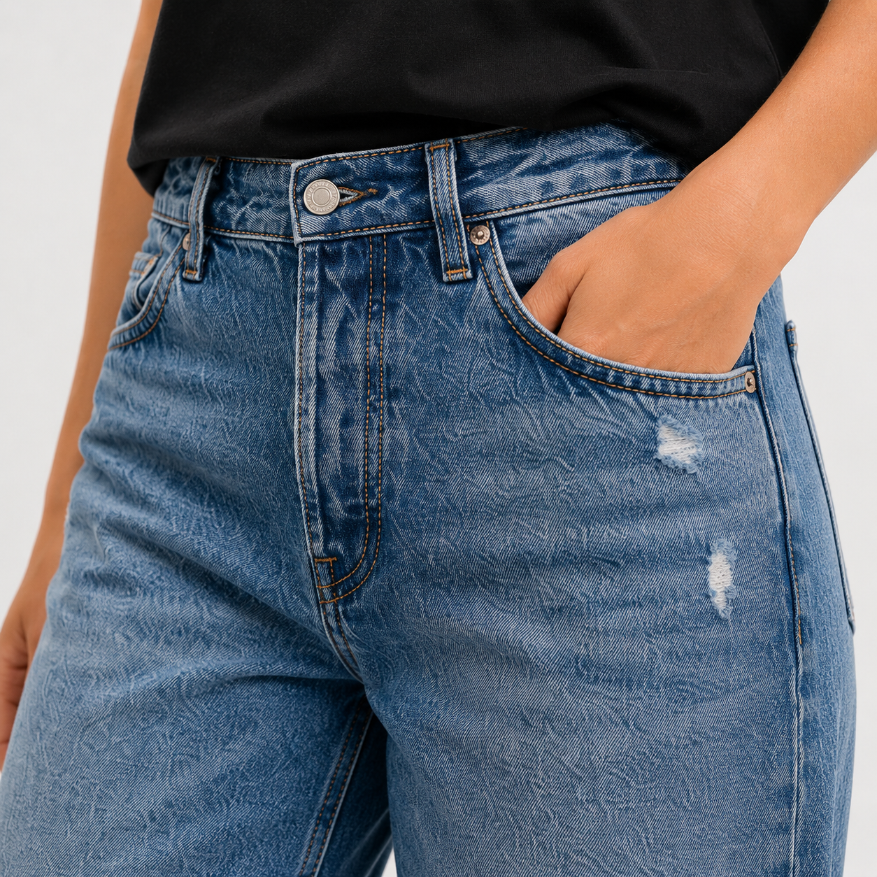 Lucía | Vaqueros Retro Cropped