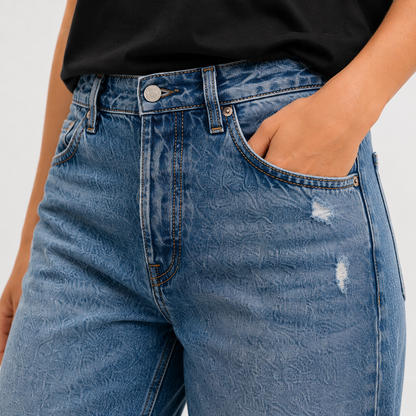 Lucía | Vaqueros Retro Cropped