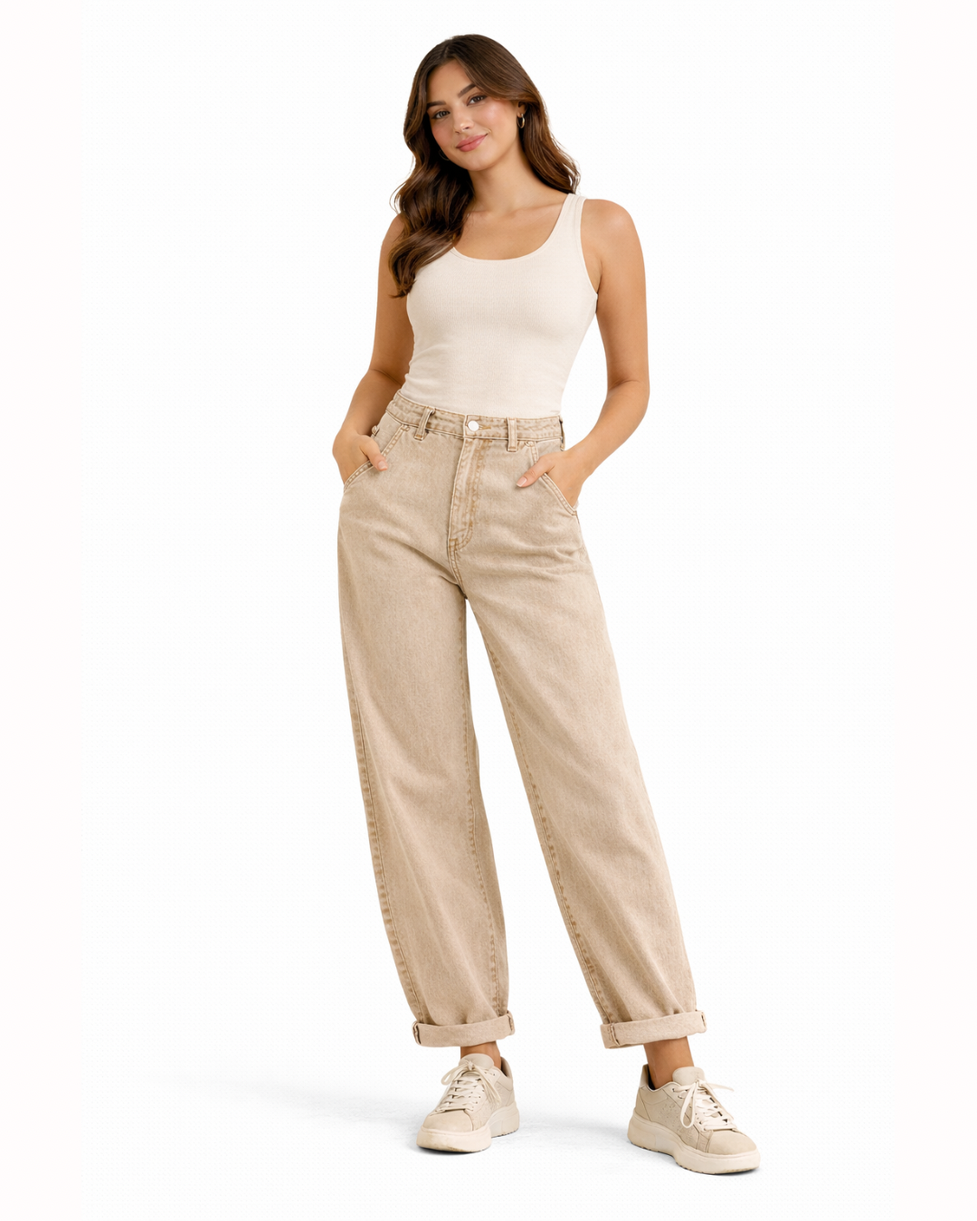 Vaqueros Balloon Beige
