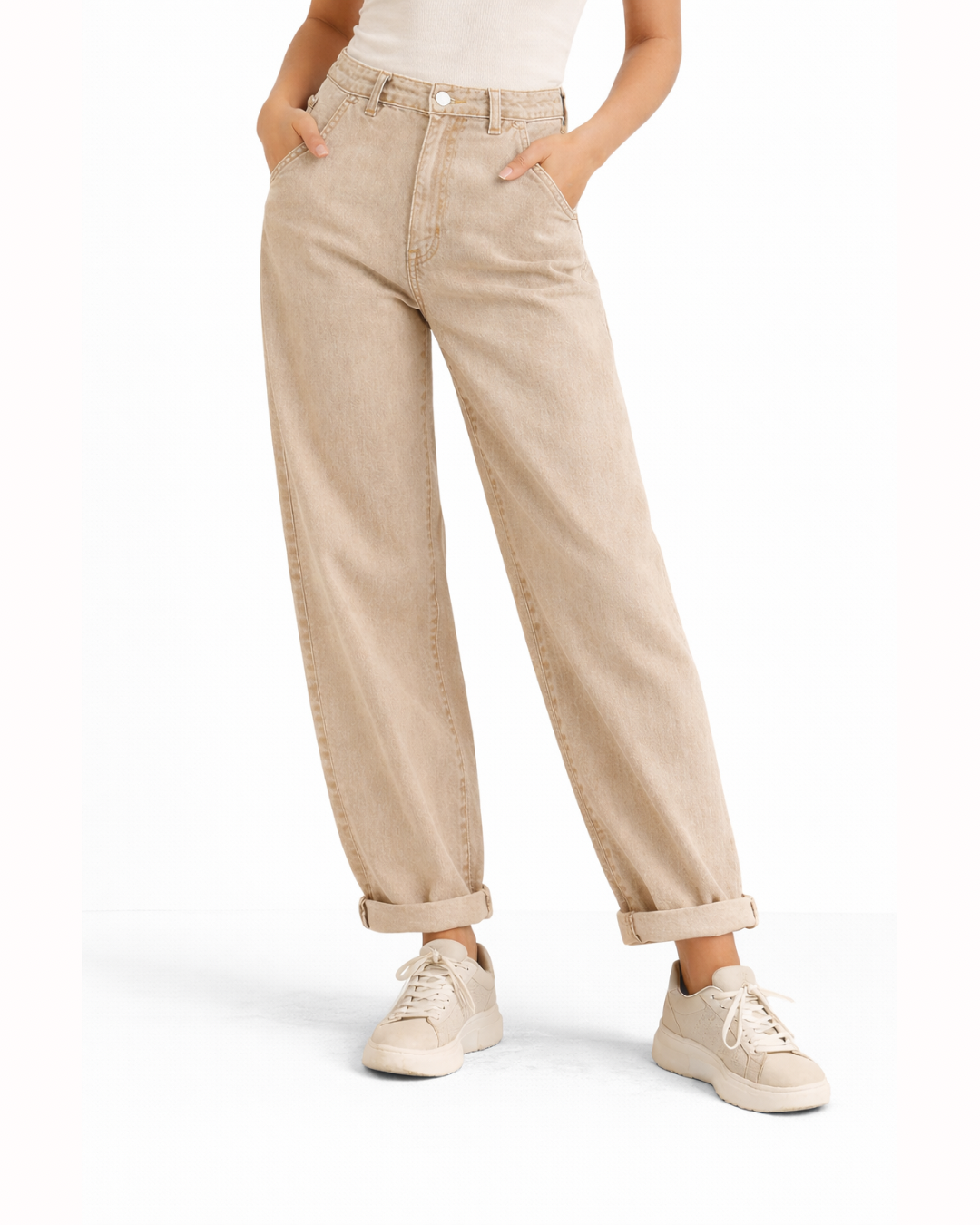 Vaqueros Balloon Beige