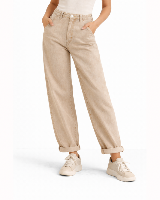 Vaqueros Balloon Beige