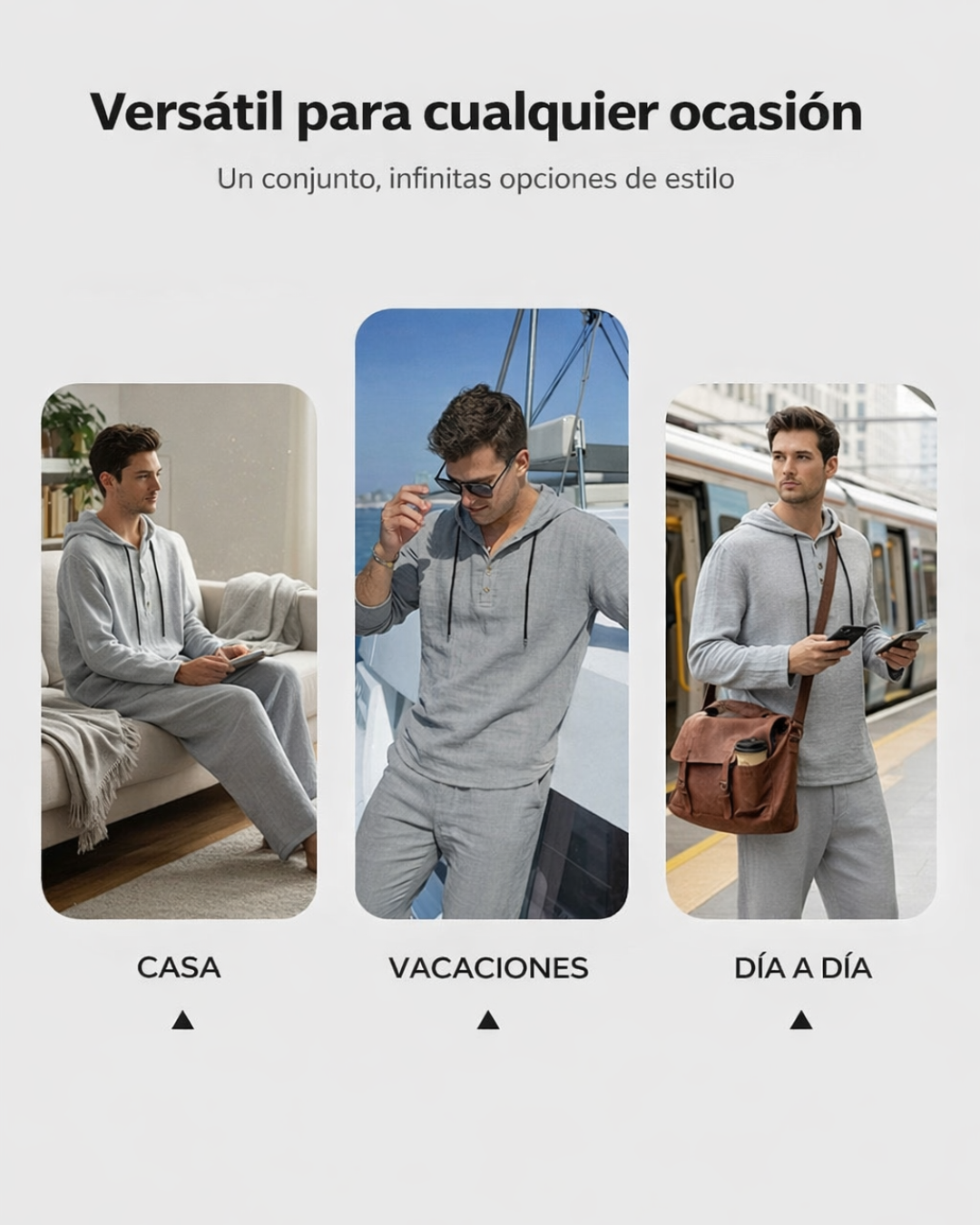 Conjunto de Sudadera con Capucha y Pantalón Jogger