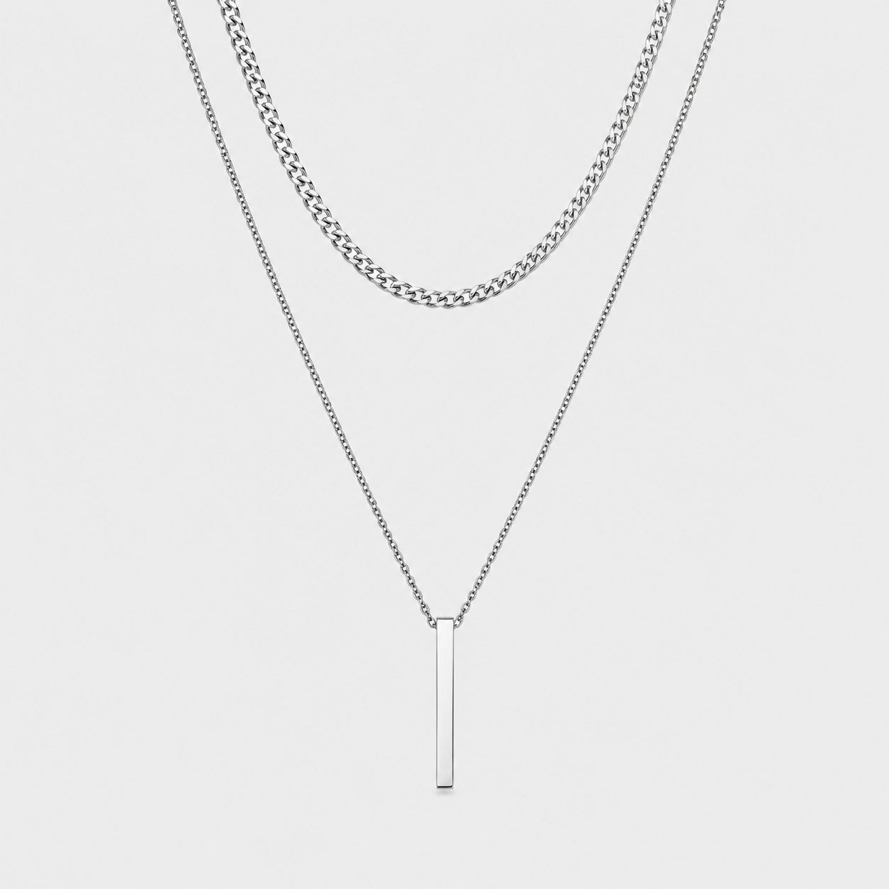 Elías | Collar de barra geométrica