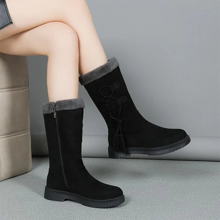 Botas de invierno con suela gruesa y forro cálido
