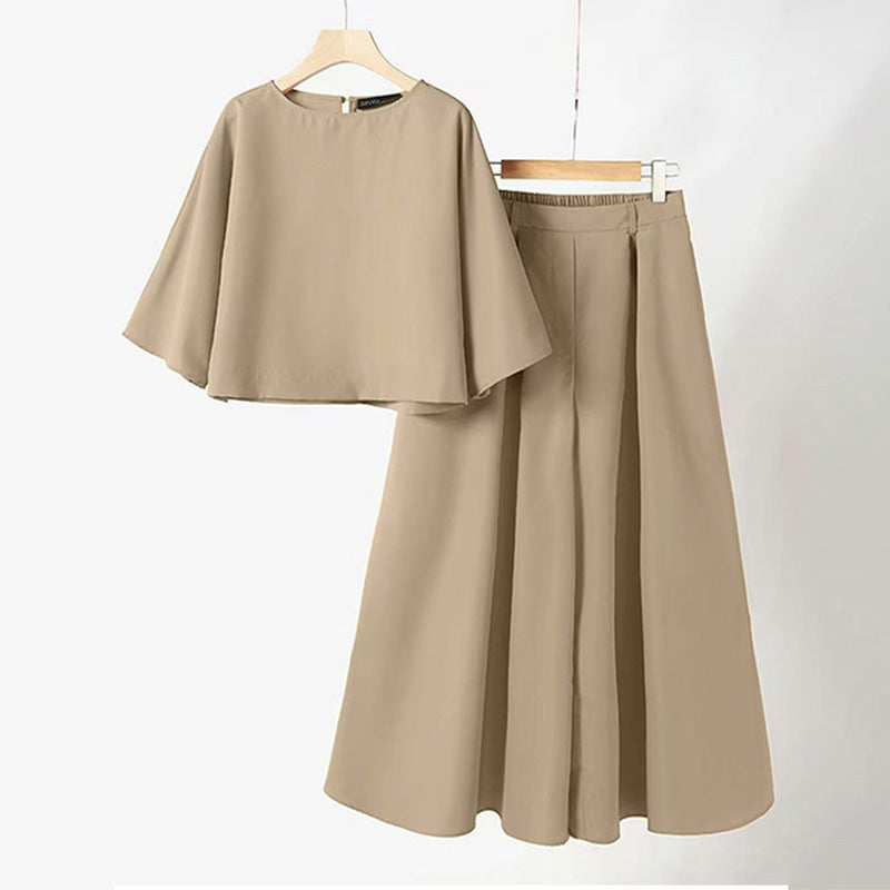 Conjunto Casual Manga 3/4 y Pantalón Holgado