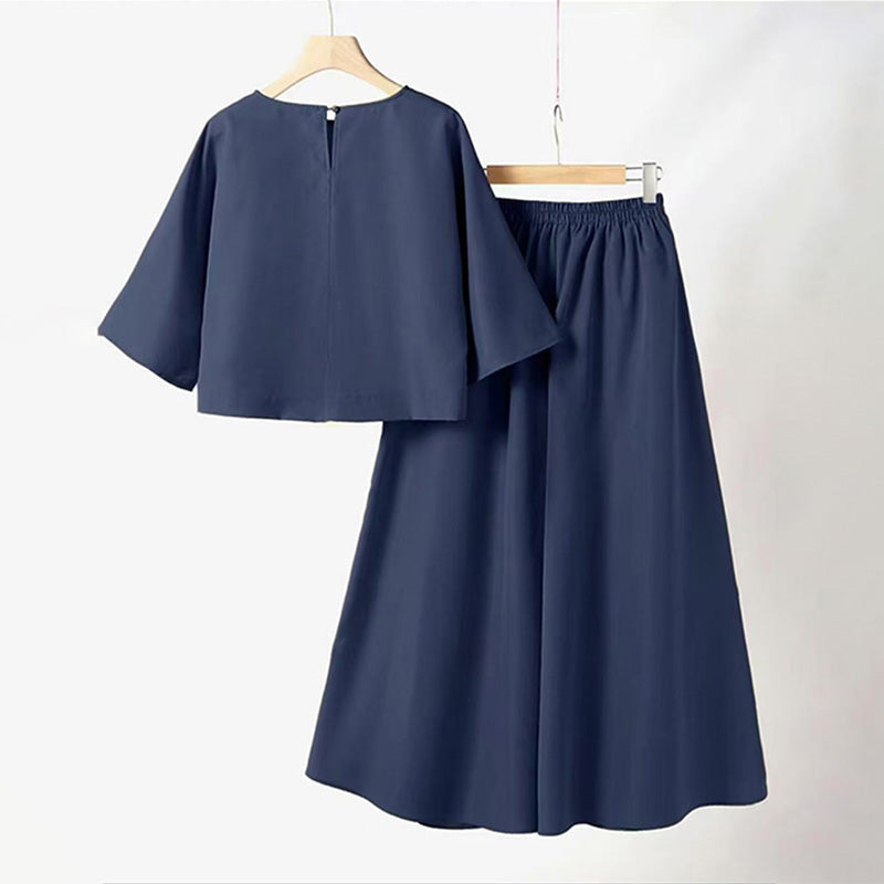 Conjunto Casual Manga 3/4 y Pantalón Holgado