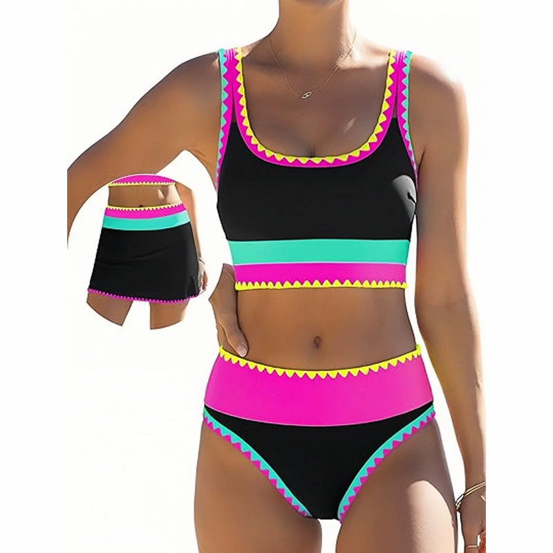Bikini 3 Piezas Cintura Alta